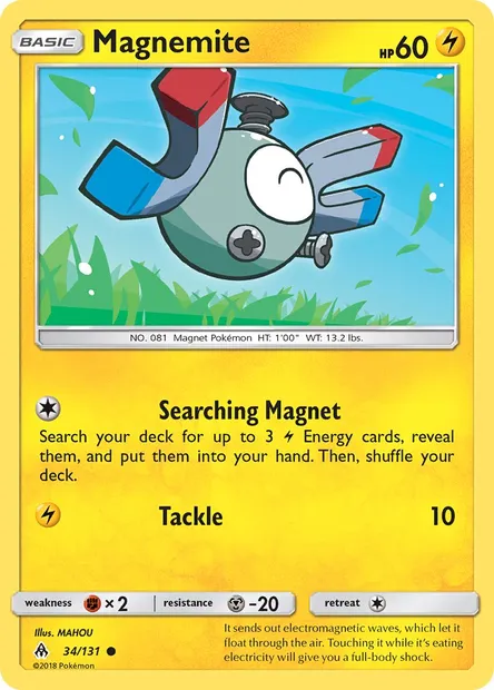 Magnemite, Pokémon card FLI 34 — Forbidden Light set