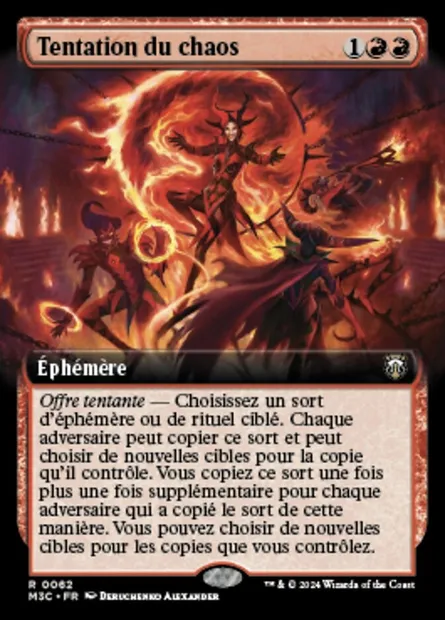 Tentation du chaos, carte Magic M3C 62 — extension Modern Horizons 3 Commander