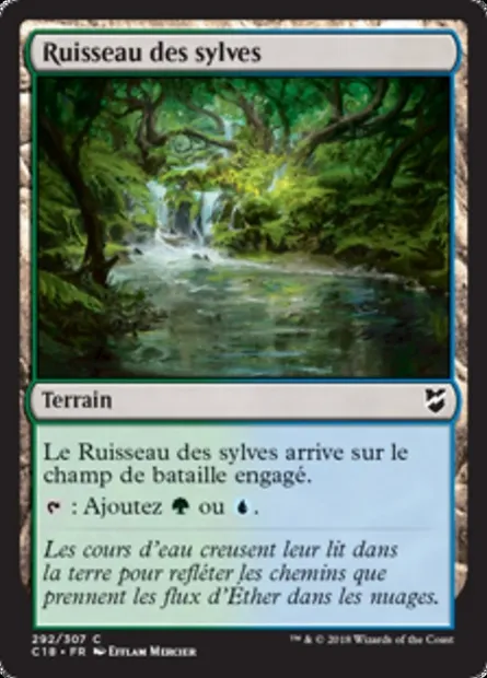 Ruisseau des sylves, carte Magic C18 292 — extension Commander 2018