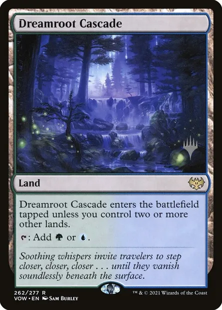 Dreamroot Cascade, Magic card PVOW 262p — Innistrad: Crimson Vow Promos set