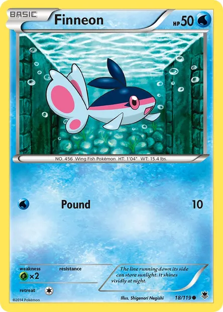Finneon, Pokémon card PHF 18 — Phantom Forces set