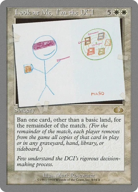 Look at Me, I'm the DCI, carte Magic UGL 8 — extension Unglued