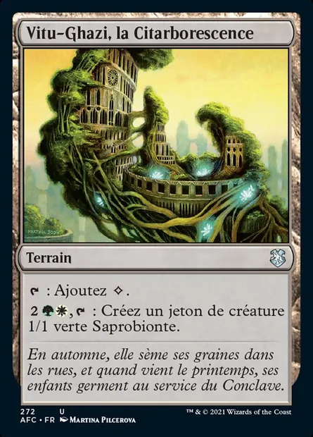 Vitu-Ghazi, la Citarborescence, carte Magic AFC 272 — extension Forgotten Realms Commander