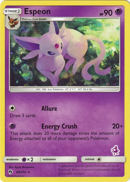 Espeon, Pokémon card BA20 089 — Battle Academy 2020 set