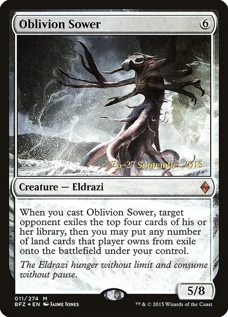 Oblivion Sower, Magic card PBFZ 11s — Battle for Zendikar Promos set
