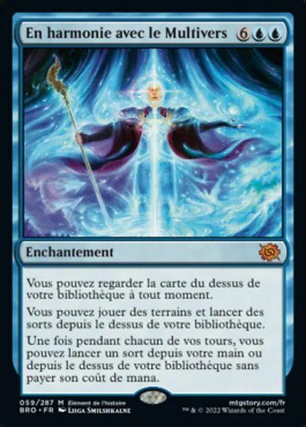 En harmonie avec le Multivers, carte Magic BRO 59 — extension La Guerre Fratricide