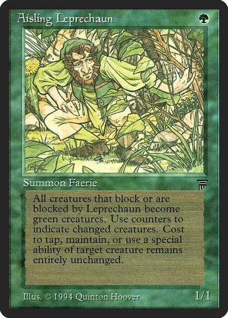 Aisling Leprechaun, carte Magic LEG 173 — extension Legends