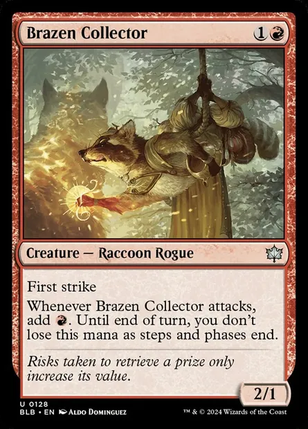 Brazen Collector, Magic card BLB 128 — Bloomburrow set