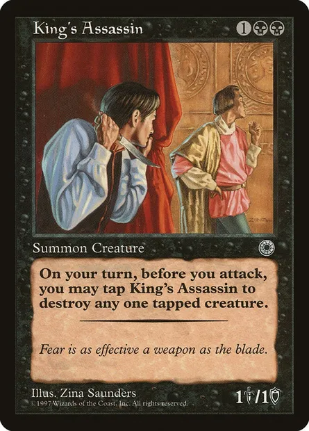 King's Assassin, Magic card POR 98 — Portal set