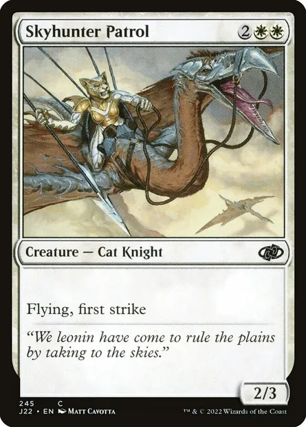 Skyhunter Patrol, Magic card J22 245 — Jumpstart 2022 set