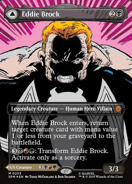 Eddie Brock // Venom, Lethal Protector, Magic card SPM 233 — Marvel's Spider-Man set