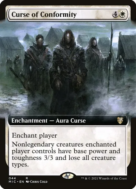 Curse of Conformity, Magic card MIC 44 — Midnight Hunt Commander set