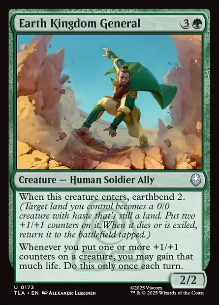 Earth Kingdom General, Magic card TLA 173 — Avatar: The Last Airbender set