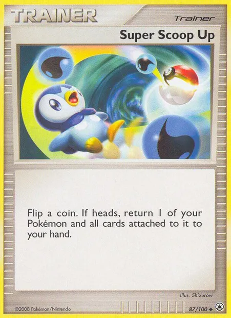 Super Scoop Up, Pokémon card MD 87 — Majestic Dawn set