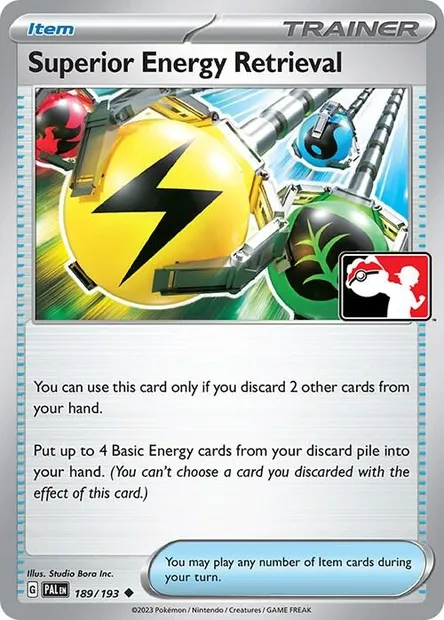 Superior Energy Retrieval, Pokémon card PPS 189-2 — Play! Pokémon Prize Pack Series set