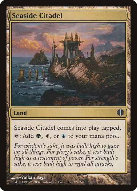 Seaside Citadel, Magic card ALA 229 — Shards of Alara set