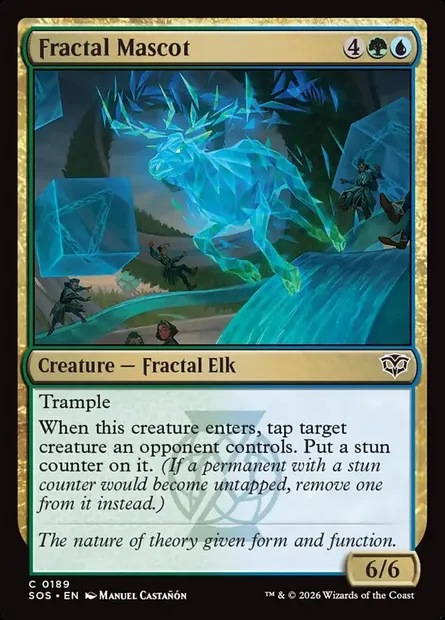 Fractal Mascot, Magic card SOS 189 — Secrets of Strixhaven set