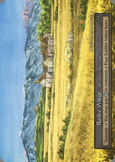 Rustic Village, Sorcery card BET 390 — Beta set