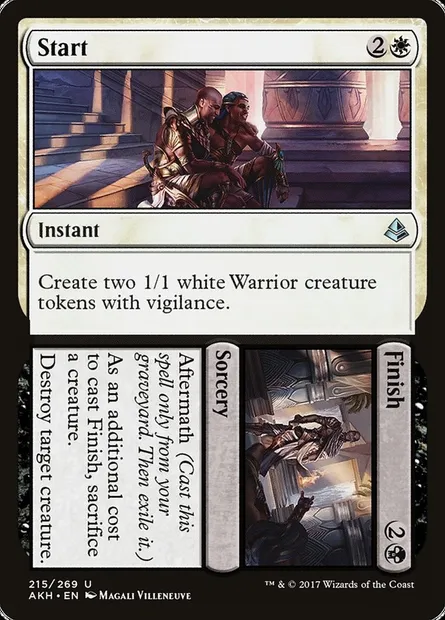 Start // Finish, Magic card AKH 215 — Amonkhet set