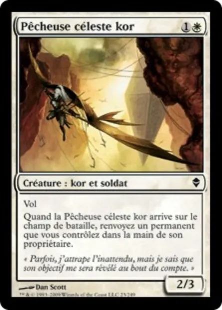 Pêcheuse céleste kor, carte Magic ZEN 23 — extension Zendikar
