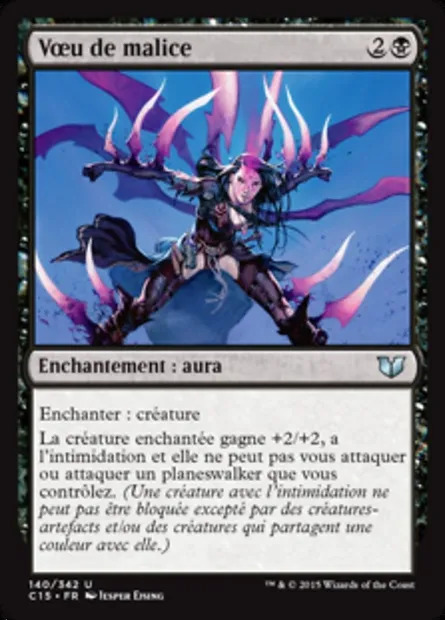 Vœu de malice, carte Magic C15 140 — extension Commander 2015