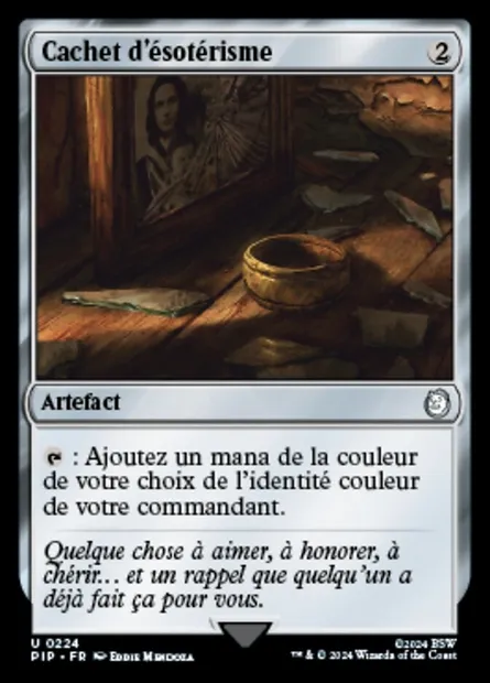 Cachet d'ésotérisme, carte Magic PIP 224 — extension Fallout