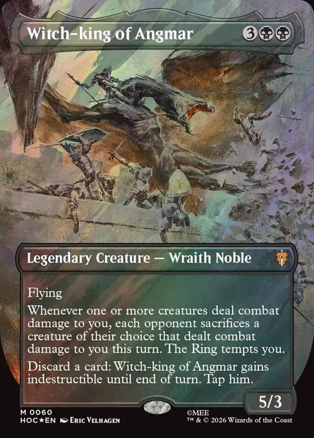 Witch-king of Angmar, Magic card HOC 60 — The Hobbit Eternal set