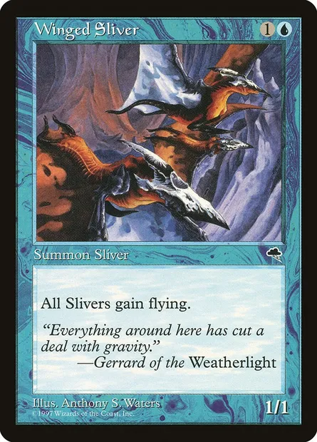 Winged Sliver, Magic card TMP 106 — Tempest set