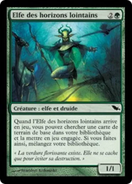 Elfe des horizons lointains, carte Magic SHM 113 — extension Sombrelande
