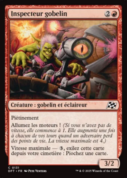 Inspecteur gobelin, carte Magic DFT 131 — extension Aetherdrift