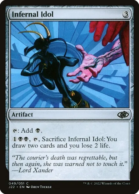 Infernal Idol, Magic card J22 49 — Jumpstart 2022 set