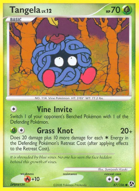 Tangela, Pokémon card GE 87 — Great Encounters set