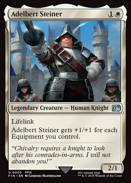 Adelbert Steiner, Magic card FIN 3 — Final Fantasy set