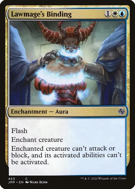 Lawmage's Binding, Magic card JMP 453 — Jumpstart set