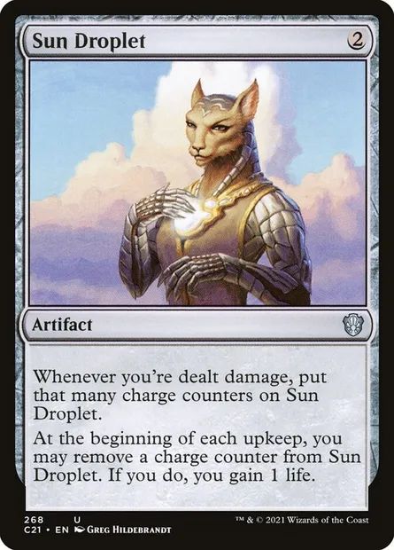 Sun Droplet, Magic card C21 268 — Commander 2021 set