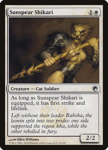 Sunspear Shikari, Magic card SOM 23 — Scars of Mirrodin set