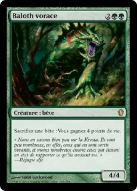 Baloth vorace, carte Magic C13 165 — extension Commander 2013