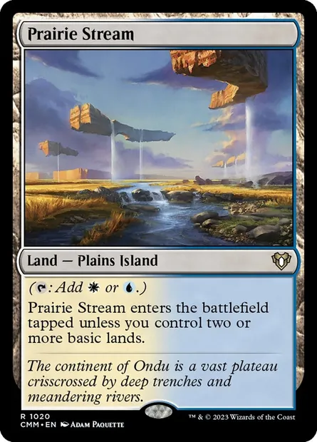 Prairie Stream, Magic card CMM 1020 — Commander Masters set
