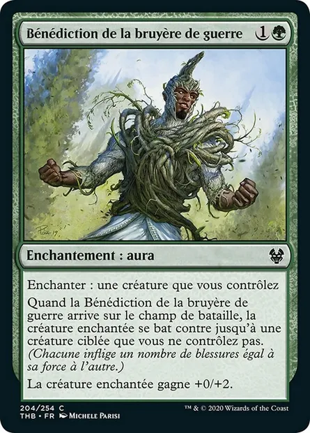 Bénédiction de la bruyère de guerre, carte Magic THB 204 — extension Theros Beyond Death