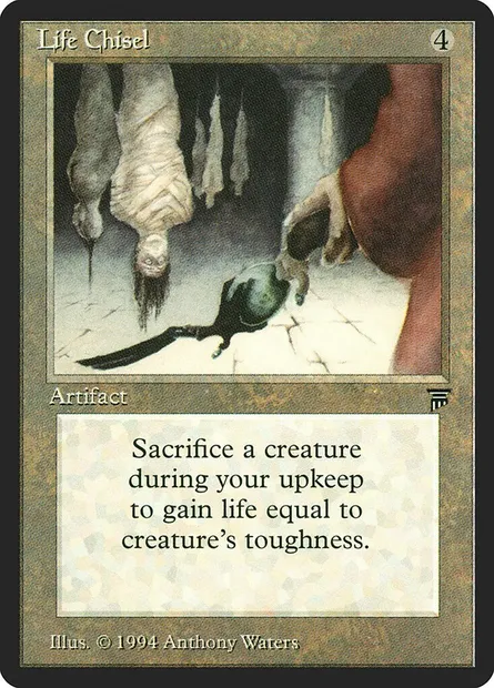 Life Chisel, Magic card LEG 283 — Legends set