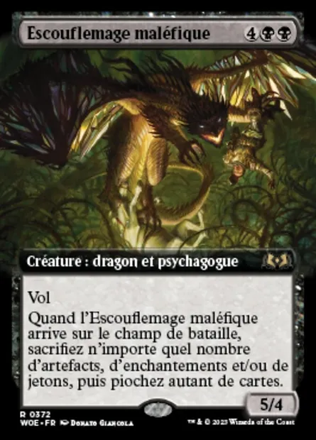 Escouflemage maléfique, carte Magic WOE 372 — extension Wilds of Eldraine