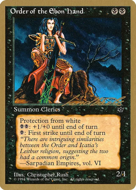 Order of the Ebon Hand, Magic card PTC ll42b — Pro Tour Collector Set set