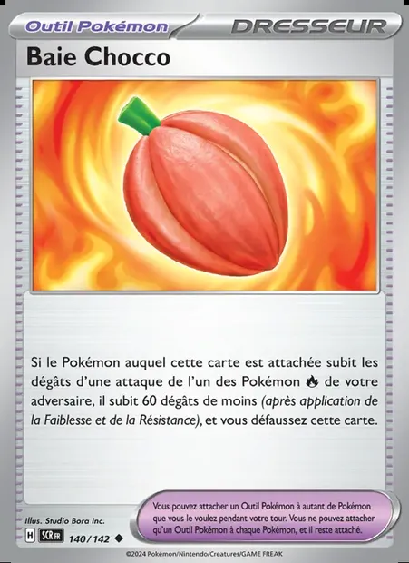 Baie Chocco, carte Pokémon SCR 140 — extension Couronne Stellaire
