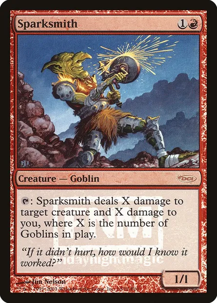 Sparksmith, Magic card F03 10 — Friday Night Magic 2003 set