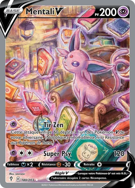 Mentali V, carte Pokémon EVS 180 — extension Évolution Céleste