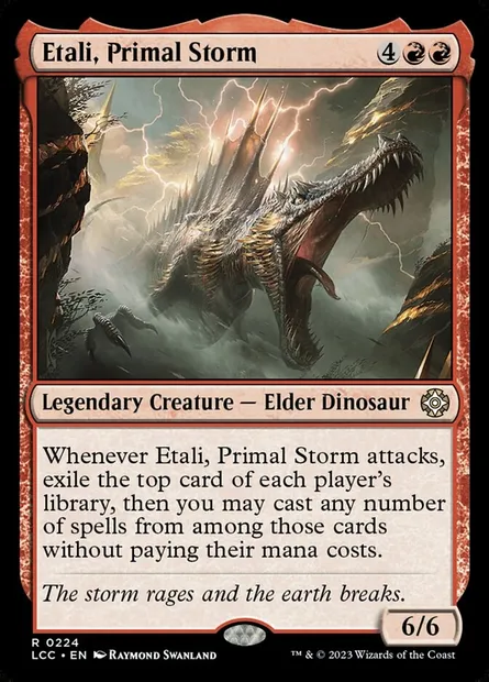 Etali, Primal Storm, Magic card LCC 224 — The Lost Caverns of Ixalan Commander set