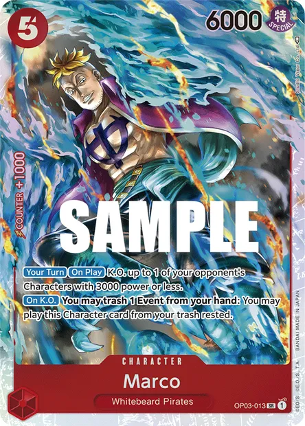 Marco, carte One Piece OP03-013 — extension PILLARS OF STRENGTH