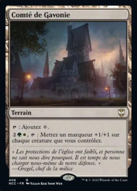 Comté de Gavonie, carte Magic NCC 406 — extension New Capenna Commander
