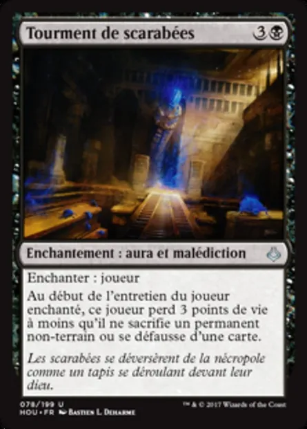 Tourment de scarabées, carte Magic HOU 78 — extension L’âge de la destruction