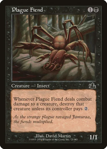 Plague Fiend, Magic card PCY 73 — Prophecy set